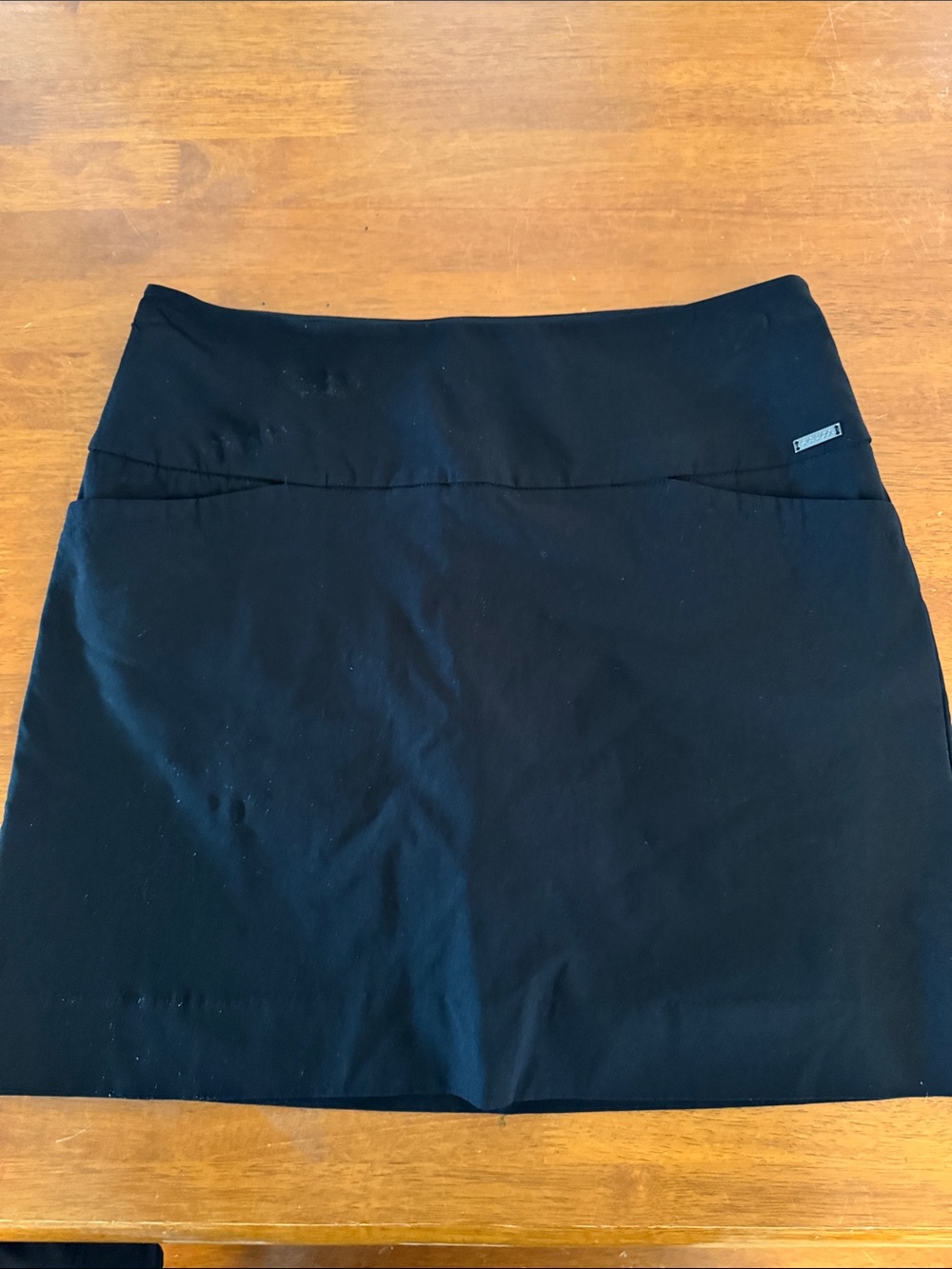 Women’s Black Active Skort with Discreet Logo
